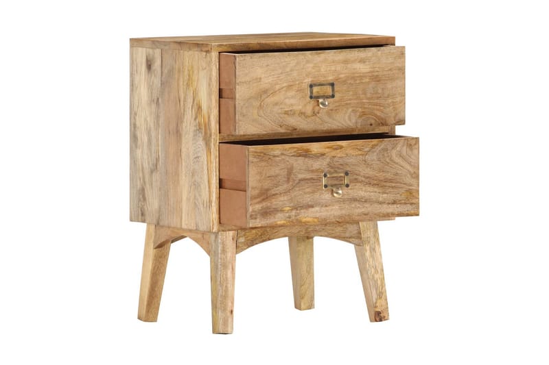 Sängbord 40x35x55 cm massivt mangoträ - Brun - Möbler - Bord & matgrupper - Avlastningsbord - Sängbord & nattduksbord