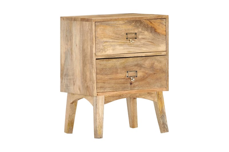 Sängbord 40x35x55 cm massivt mangoträ - Brun - Möbler - Bord & matgrupper - Avlastningsbord - Sängbord & nattduksbord