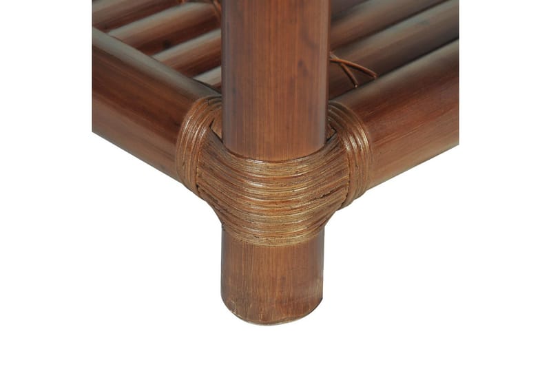Sängbord 40x40x40 cm bambu mörkbrun - Brun - Möbler - Bord & matgrupper - Avlastningsbord - Sängbord & nattduksbord