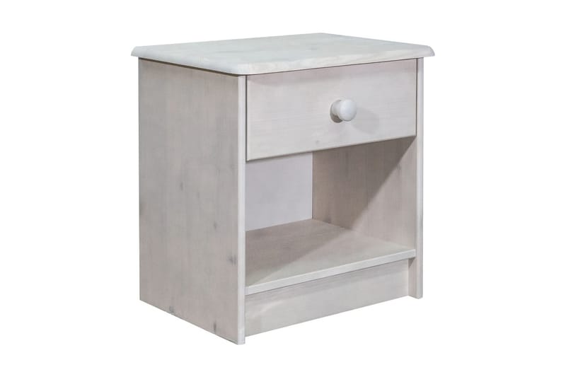 Sängbord 41x30x42 cm massiv furu - Brun - Möbler - Bord & matgrupper - Avlastningsbord - Sängbord & nattduksbord