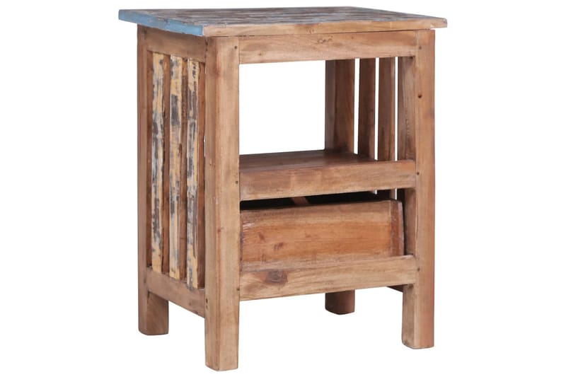Sängbord 41x30x50 cm massivt återvunnet trä - Brun - Sängbord & nattduksbord