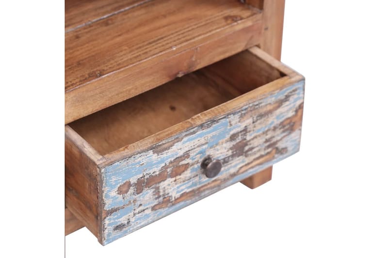 Sängbord 41x30x50 cm massivt återvunnet trä - Brun - Möbler - Bord & matgrupper - Avlastningsbord - Sängbord & nattduksbord
