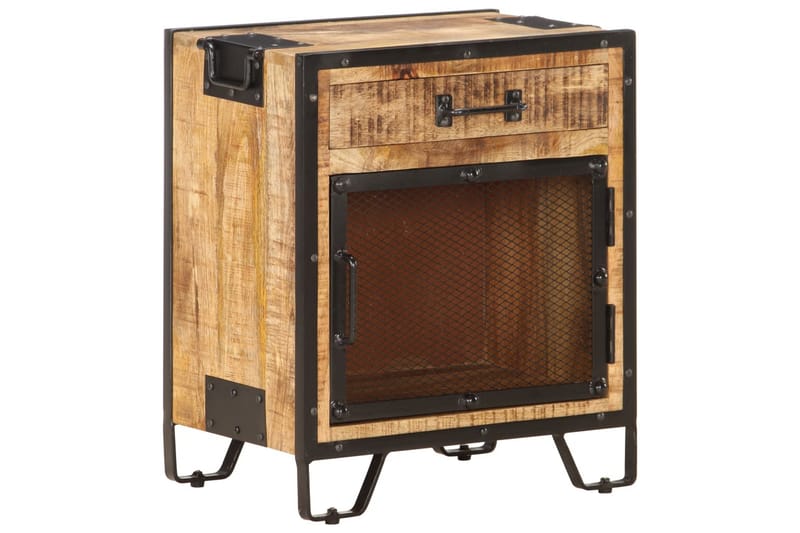 Sängbord 43x30x51cm massivt robust mangoträ - Brun - Möbler - Bord & matgrupper - Avlastningsbord - Sängbord & nattduksbord