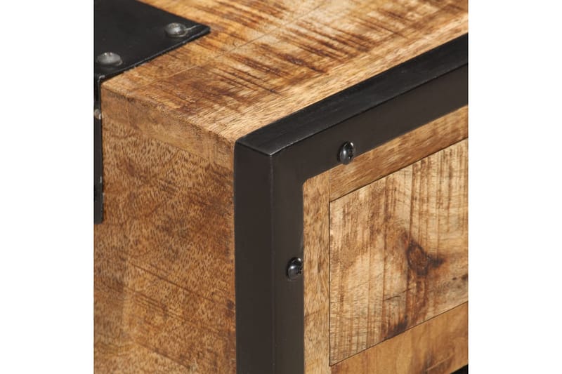 Sängbord 43x30x51cm massivt robust mangoträ - Brun - Möbler - Bord & matgrupper - Avlastningsbord - Sängbord & nattduksbord