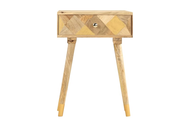 Sängbord 43x30x58 cm massivt mangoträ - Brun - Möbler - Bord & matgrupper - Avlastningsbord - Sängbord & nattduksbord