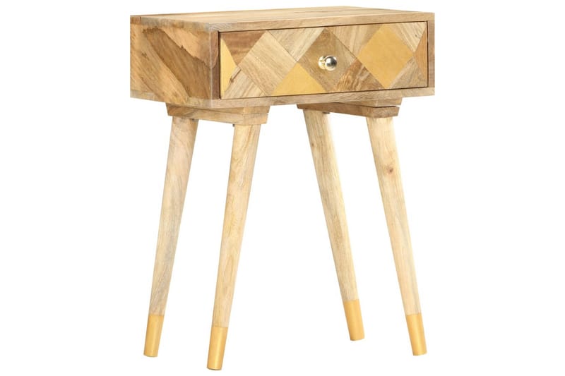Sängbord 43x30x58 cm massivt mangoträ - Brun - Möbler - Bord & matgrupper - Avlastningsbord - Sängbord & nattduksbord