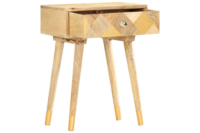 Sängbord 43x30x58 cm massivt mangoträ - Brun - Möbler - Bord & matgrupper - Avlastningsbord - Sängbord & nattduksbord