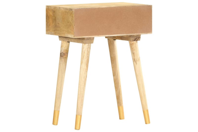 Sängbord 43x30x58 cm massivt mangoträ - Brun - Möbler - Bord & matgrupper - Avlastningsbord - Sängbord & nattduksbord