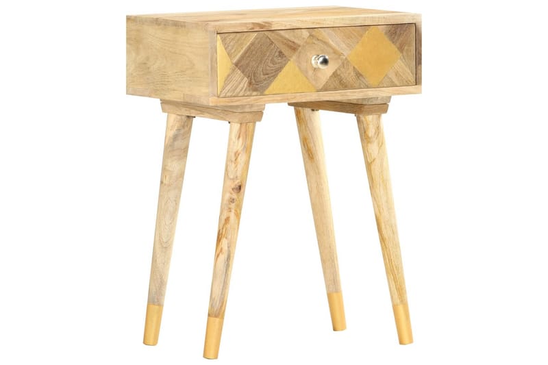 Sängbord 43x30x58 cm massivt mangoträ - Brun - Möbler - Bord & matgrupper - Avlastningsbord - Sängbord & nattduksbord