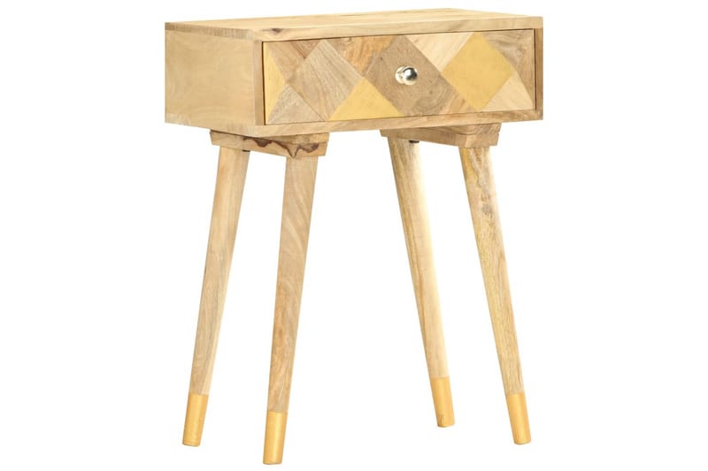 Sängbord 43x30x58 cm massivt mangoträ - Brun - Möbler - Bord & matgrupper - Avlastningsbord - Sängbord & nattduksbord