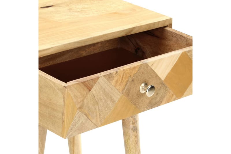Sängbord 43x30x58 cm massivt mangoträ - Brun - Möbler - Bord & matgrupper - Avlastningsbord - Sängbord & nattduksbord