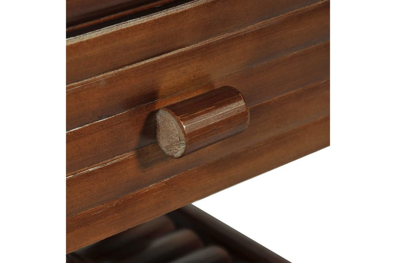 Sängbord 45x45x40 cm bambu mörkbrun - Brun - Sängbord & nattduksbord