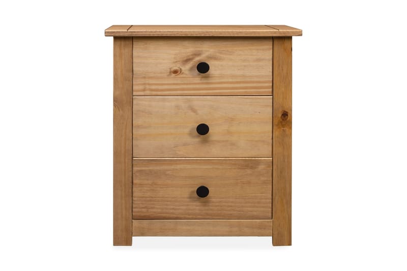 Sängbord 46x40x57 cm furu panama - Brun - Möbler - Bord & matgrupper - Avlastningsbord - Sängbord & nattduksbord
