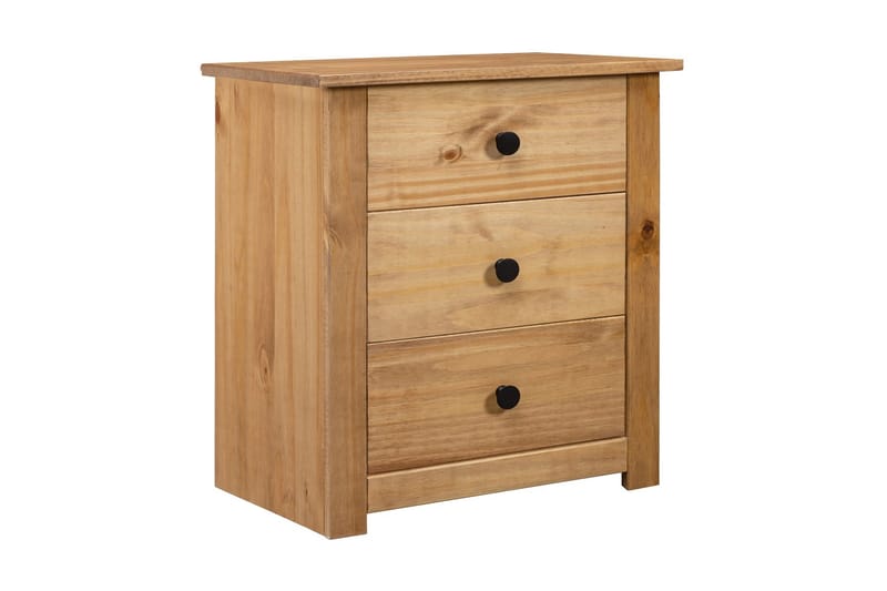 Sängbord 46x40x57 cm furu panama - Brun - Möbler - Bord & matgrupper - Avlastningsbord - Sängbord & nattduksbord