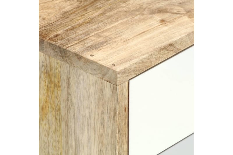Sängbord 47x35x59 cm massivt mangoträ - Flerfärgad - Möbler - Bord & matgrupper - Avlastningsbord - Sängbord & nattduksbord