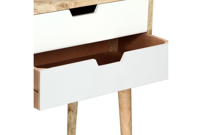 Sängbord 47x35x59 cm massivt mangoträ - Flerfärgad - Möbler - Bord & matgrupper - Avlastningsbord - Sängbord & nattduksbord