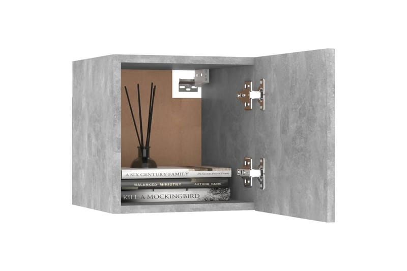 Sängbord betonggrå 30,5x30x30 cm spånskiva - Grå - Möbler - Bord & matgrupper - Avlastningsbord - Sängbord & nattduksbord