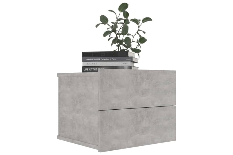 Sängbord betonggrå 40x30x30 cm spånskiva - Grå - Möbler - Bord & matgrupper - Avlastningsbord - Sängbord & nattduksbord