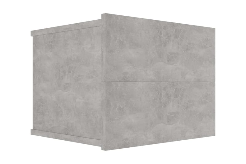 Sängbord betonggrå 40x30x30 cm spånskiva - Grå - Sängbord & nattduksbord