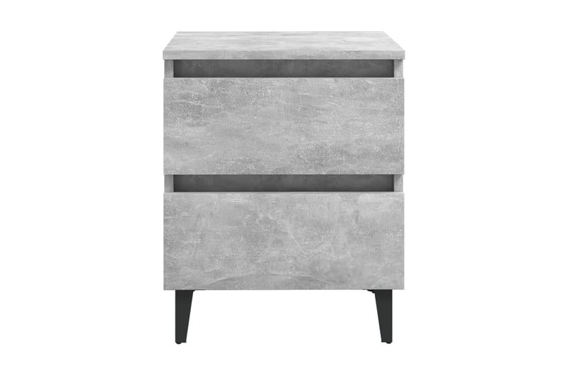 Sängbord betonggrå 40x35x50 cm spånskiva - Grå - Möbler - Bord & matgrupper - Avlastningsbord - Sängbord & nattduksbord