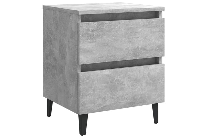 Sängbord betonggrå 40x35x50 cm spånskiva - Grå - Sängbord & nattduksbord