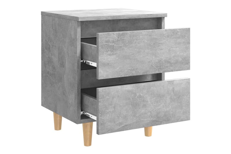 Sängbord betonggrå 40x35x50 cm spånskiva - Grå - Möbler - Bord & matgrupper - Avlastningsbord - Sängbord & nattduksbord