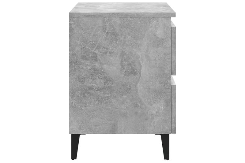 Sängbord betonggrå 40x35x50 cm spånskiva - Grå - Möbler - Bord & matgrupper - Avlastningsbord - Sängbord & nattduksbord