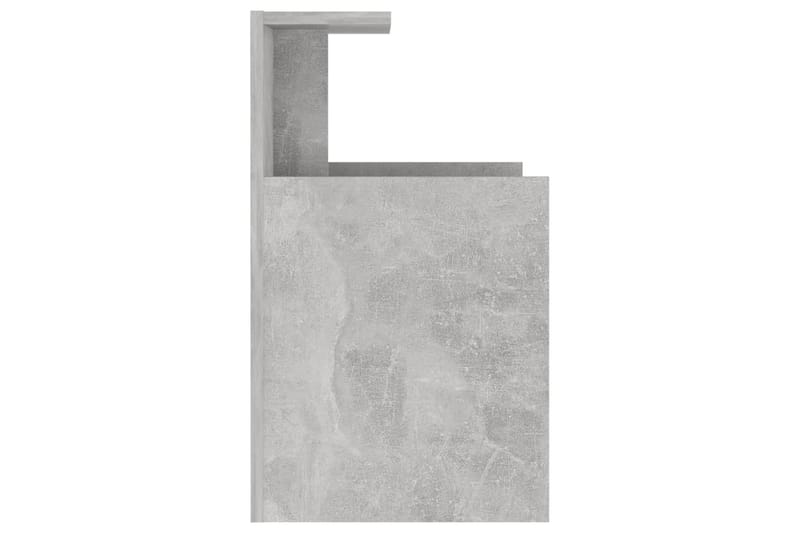 Sängbord betonggrå 40x35x60 cm spånskiva - Grå - Möbler - Bord & matgrupper - Avlastningsbord - Sängbord & nattduksbord