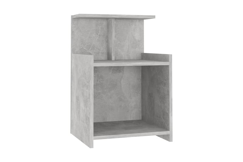 Sängbord betonggrå 40x35x60 cm spånskiva - Grå - Sängbord & nattduksbord