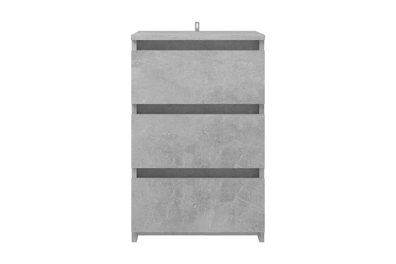 Sängbord betonggrå 40x35x62,5 cm spånskiva - Grå - Möbler - Bord & matgrupper - Avlastningsbord - Sängbord & nattduksbord