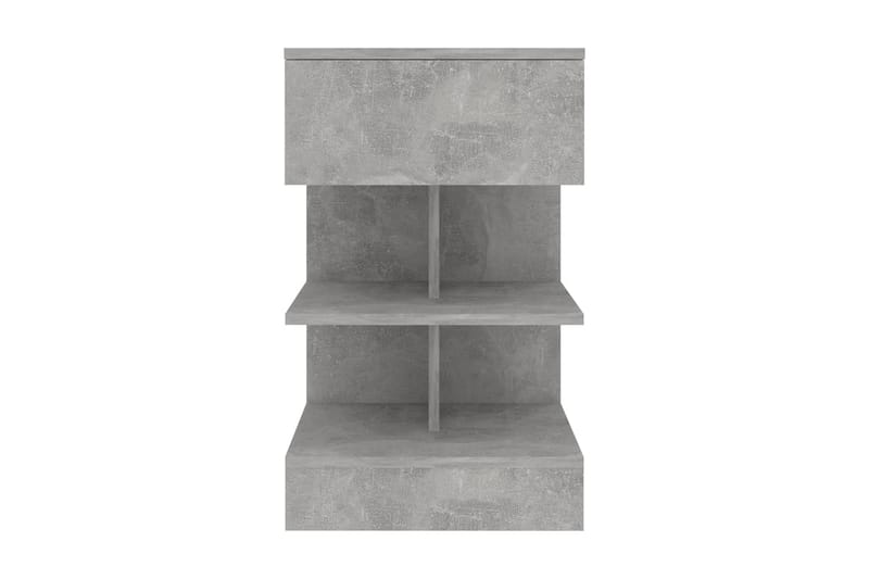 Sängbord betonggrå 40x35x65 cm spånskiva - Grå - Sängbord & nattduksbord