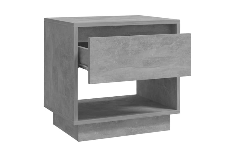 Sängbord betonggrå 45x34x44 cm spånskiva - Grå - Sängbord & nattduksbord