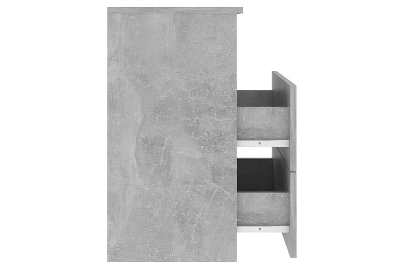 Sängbord betonggrå 50x32x60 cm - Grå - Sängbord & nattduksbord