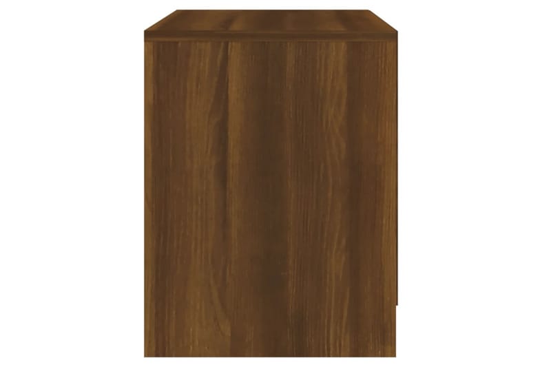 Sängbord brun ek 45x34,5x44,5 cm spånskiva - Brun - Möbler - Bord & matgrupper - Avlastningsbord - Sängbord & nattduksbord