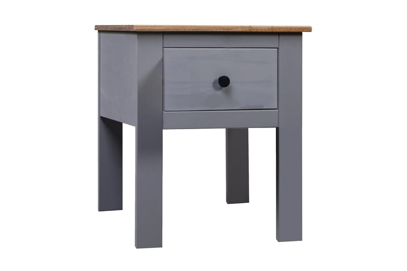 Sängbord grå 46x40x57 cm furu Panama - Grå - Sängbord & nattduksbord