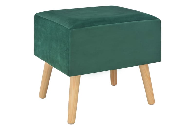 Sängbord grön 40x35x40 cm sammet - Grön - Möbler - Bord & matgrupper - Avlastningsbord - Sängbord & nattduksbord