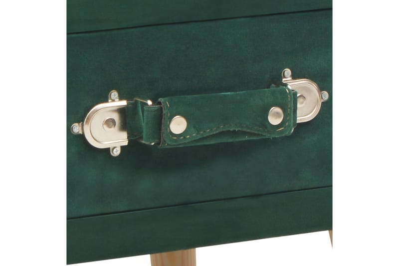 Sängbord grön 40x35x40 cm sammet - Grön - Möbler - Bord & matgrupper - Avlastningsbord - Sängbord & nattduksbord