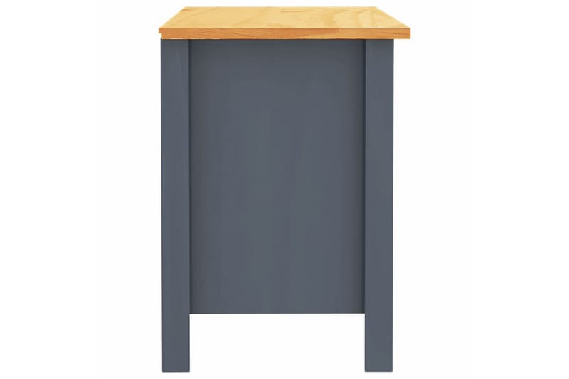Sängbord Hill Range grå 46x35x49,5 cm massiv furu - Grå - Möbler - Bord & matgrupper - Avlastningsbord - Sängbord & nattduksbord