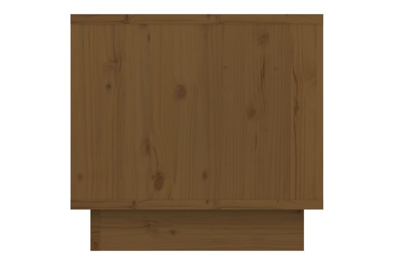 Sängbord honungsbrun 35x34x32 cm massiv furu - Brun - Sängbord & nattduksbord