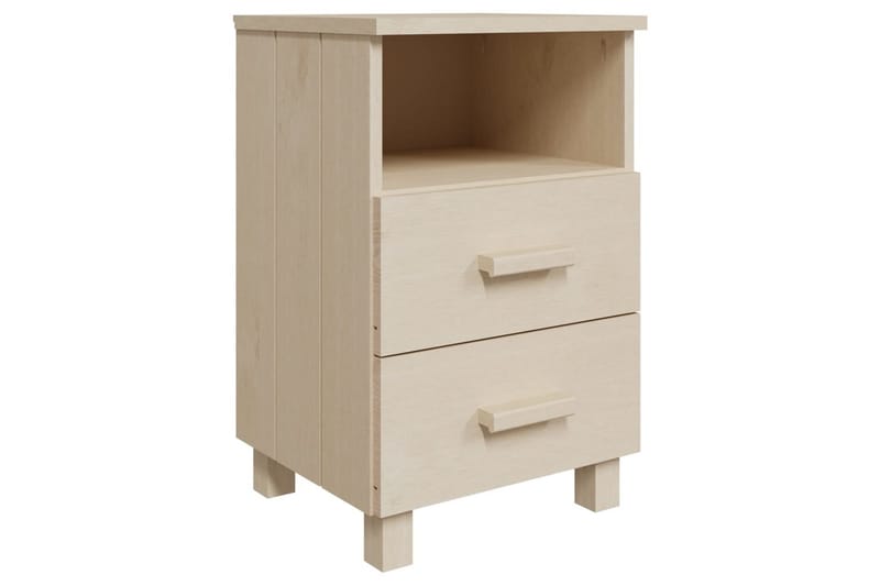 Sängbord honungsbrun 40x30x40 cm massiv furu - Brun - Möbler - Bord & matgrupper - Avlastningsbord - Sängbord & nattduksbord