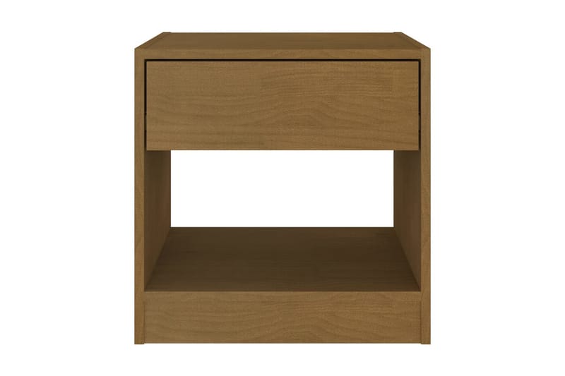 Sängbord honungsbrun 40x31x40 cm massiv furu - Brun - Möbler - Bord & matgrupper - Avlastningsbord - Sängbord & nattduksbord