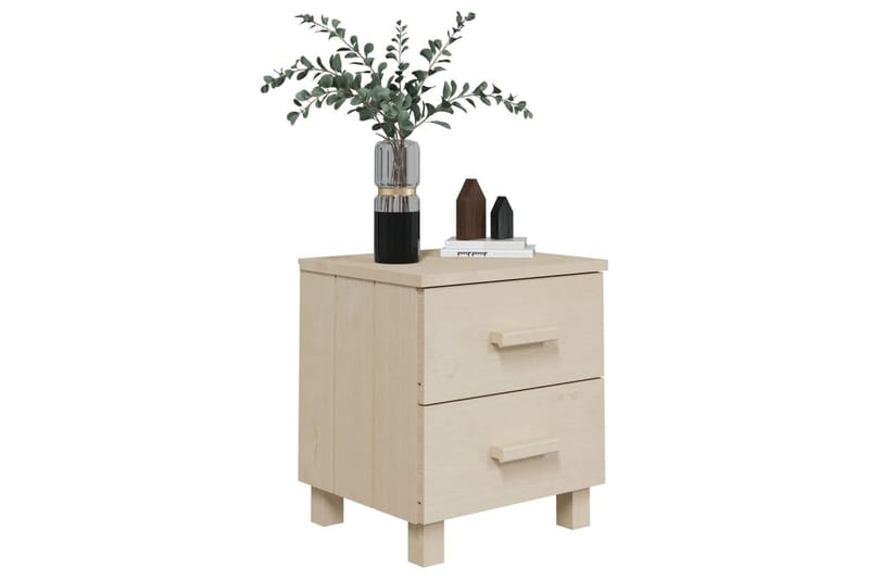 Sängbord honungsbrun 40x35x44,5 cm massiv furu - Brun - Möbler - Bord & matgrupper - Avlastningsbord - Sängbord & nattduksbord