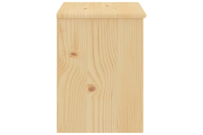 Sängbord ljust trä 35x30x40 cm massiv furu - Brun - Möbler - Bord & matgrupper - Avlastningsbord - Sängbord & nattduksbord