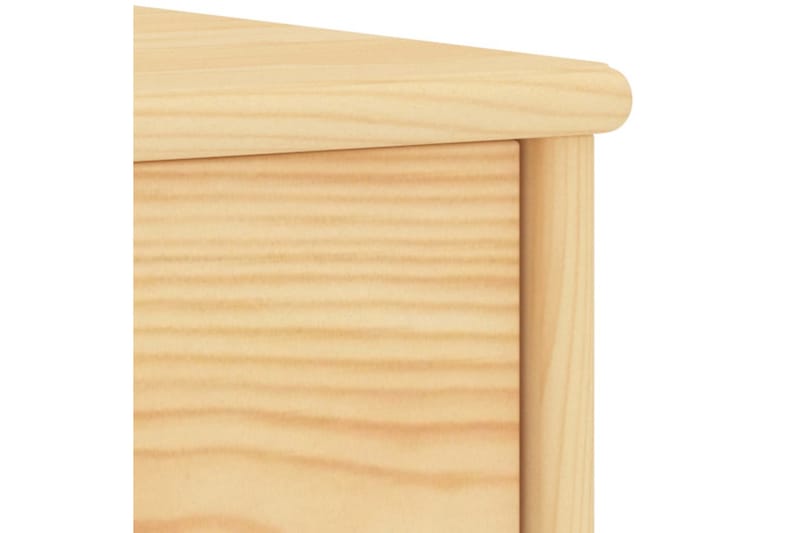 Sängbord ljust trä 35x30x40 cm massiv furu - Brun - Möbler - Bord & matgrupper - Avlastningsbord - Sängbord & nattduksbord