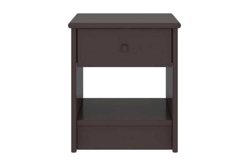 Sängbord mörkbrun 35x30x40 cm massiv furu - Brun - Möbler - Bord & matgrupper - Avlastningsbord - Sängbord & nattduksbord