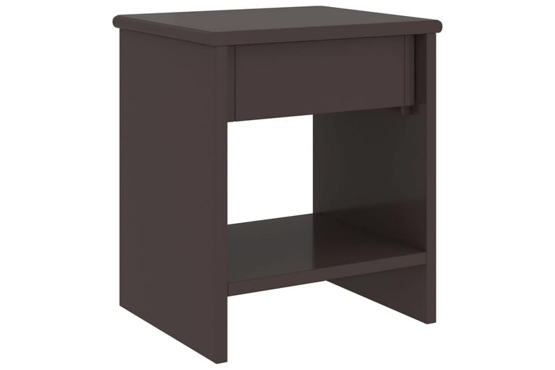 Sängbord mörkbrun 35x30x40 cm massiv furu - Brun - Möbler - Bord & matgrupper - Avlastningsbord - Sängbord & nattduksbord