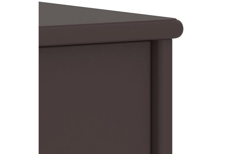 Sängbord mörkbrun 35x30x40 cm massiv furu - Brun - Sängbord & nattduksbord
