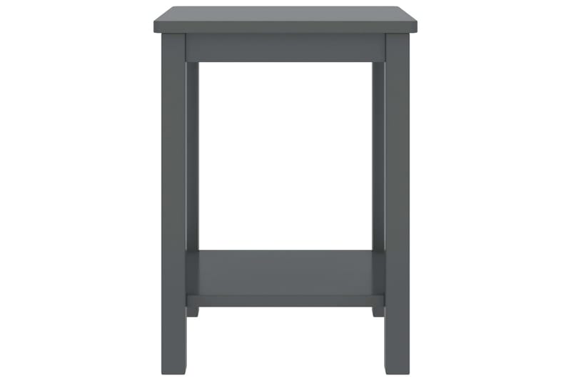 Sängbord mörkgrå 35x30x47 cm massiv furu - Grå - Möbler - Bord & matgrupper - Avlastningsbord - Sängbord & nattduksbord