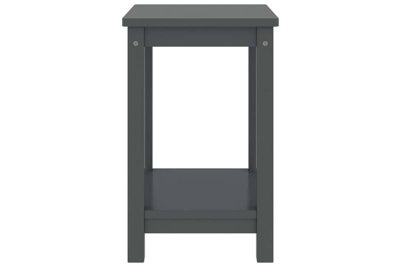 Sängbord mörkgrå 35x30x47 cm massiv furu - Grå - Möbler - Bord & matgrupper - Avlastningsbord - Sängbord & nattduksbord