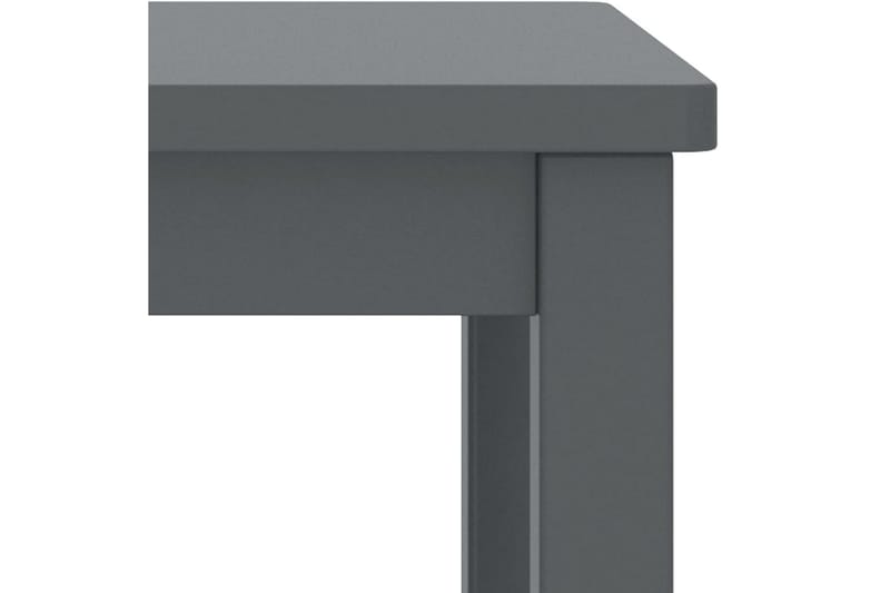 Sängbord mörkgrå 35x30x47 cm massiv furu - Grå - Möbler - Bord & matgrupper - Avlastningsbord - Sängbord & nattduksbord